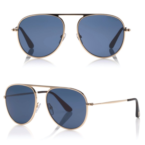 Tom Ford Other - New TOM FORD Jason Aviator Blue Lens Sunglasses